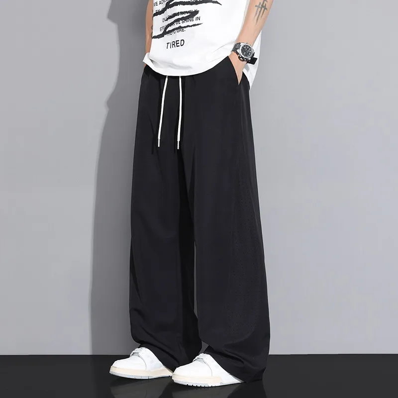 Men Summer Ice Silk Breathable Loose Wide Leg Straight Casual Sports Long Trousers
Men Summer Ice Silk Breathable Loose Wide Leg Straight Casual Sports Long Trousers