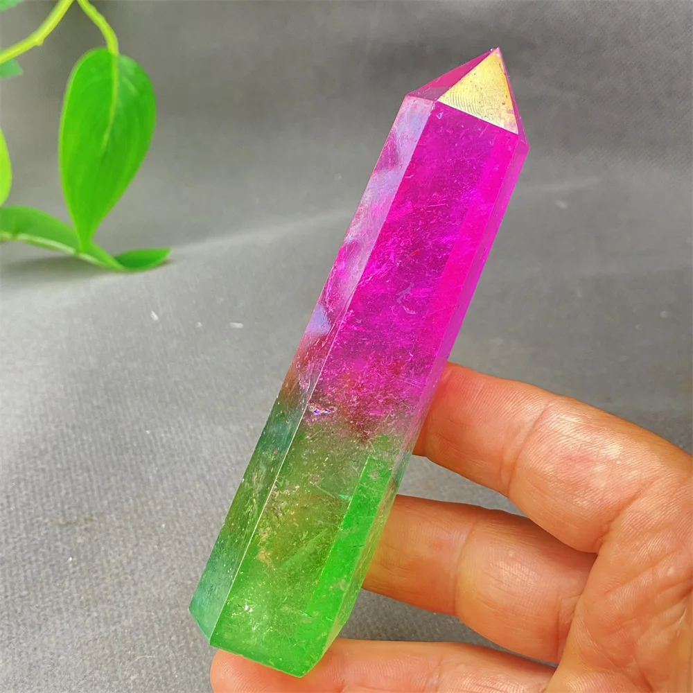 Natural High-Quality Rainbow Aura White Crystal Tower, Healing Wand, Shining Gem Home Decor, Gift and Accessories
Natural High-Quality Rainbow Aura White Crystal Tower, Healing Wand, Shining Gem Home Decor, Gift and Accessories