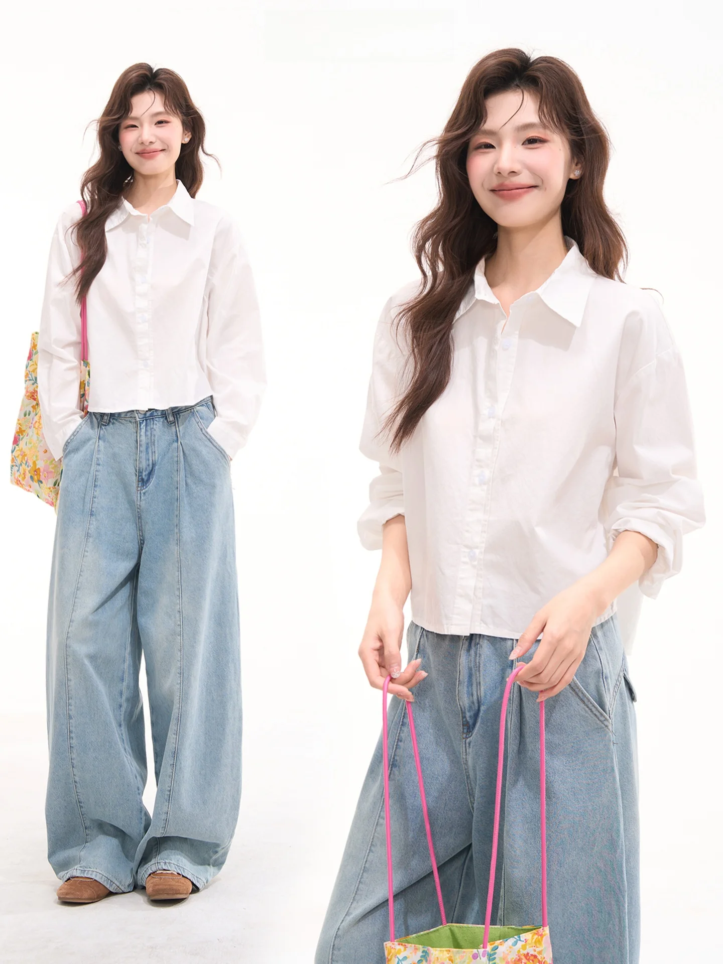 Простая стильная женская летняя универсальная хлопковая повседневная рубашка с длинным рукавом и двухцветным дизайном ручной работы
Простая стильная женская летняя универсальная хлопковая повседневная рубашка с длинным рукавом и двухцветным дизайном ручной работы