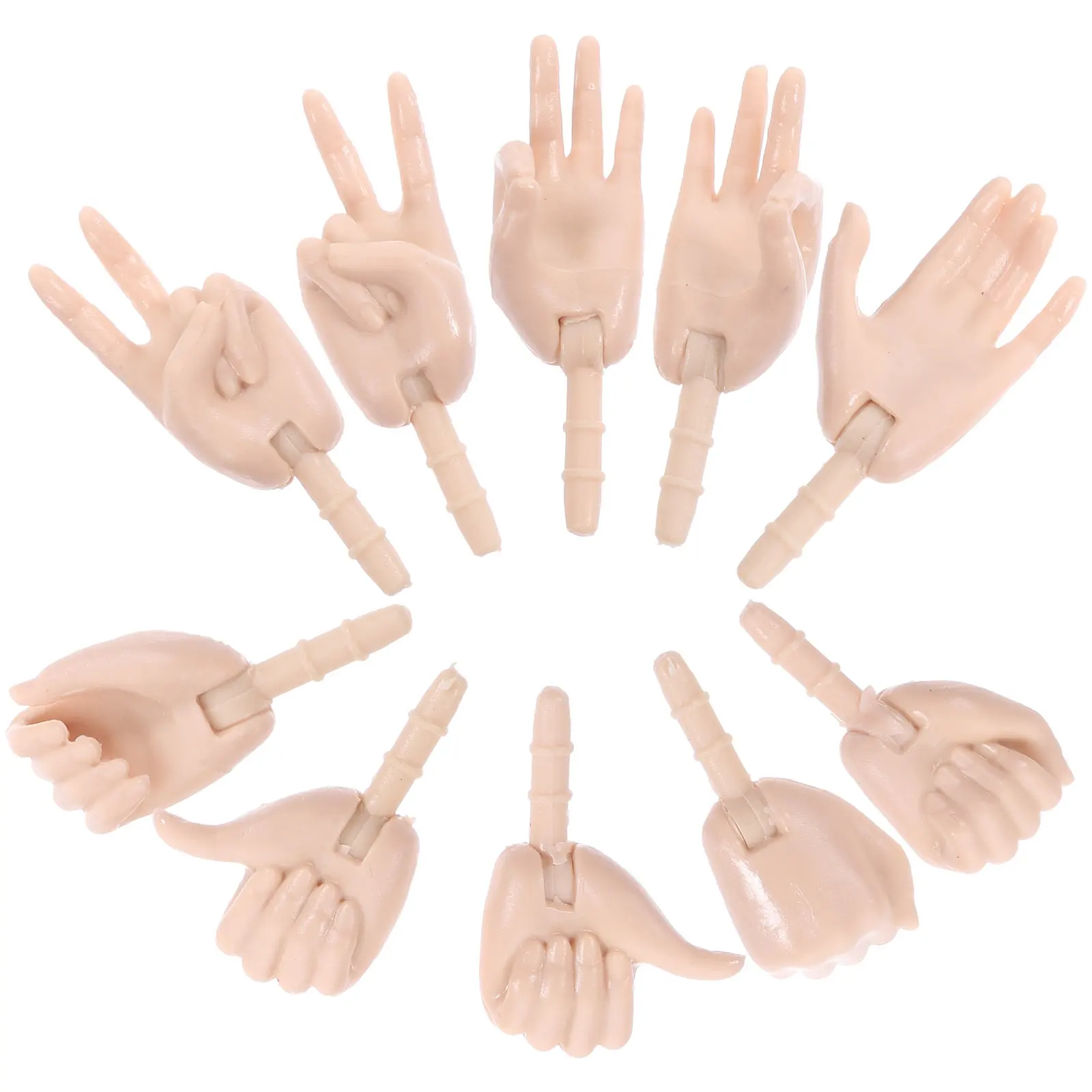 10Pcs Mini Plastic Hand Parts Joints DIY Hand Accessories Fake Parts for Crafting Handmade Projects Making Supplies
10Pcs Mini Plastic Hand Parts Joints DIY Hand Accessories Fake Parts for Crafting Handmade Projects Making Supplies