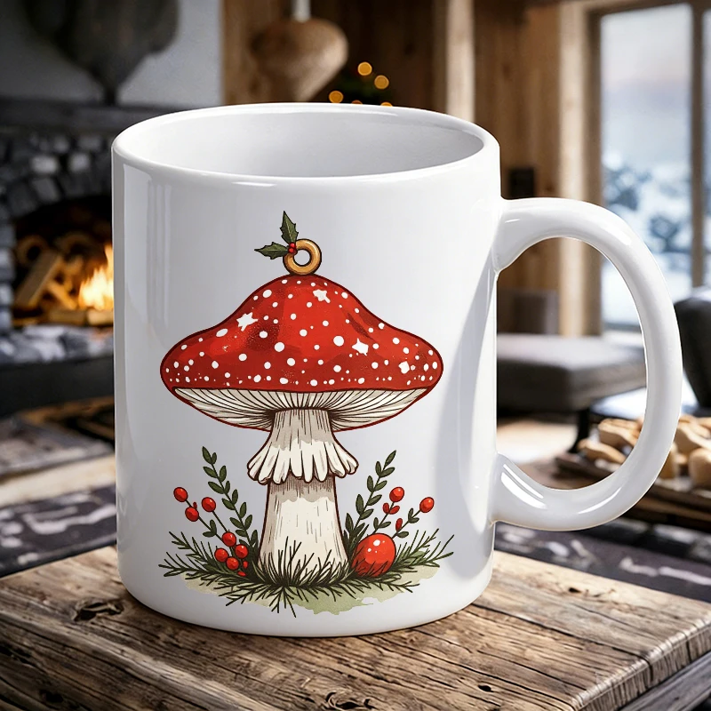 Christmas Fly Agaric Mushroom Ceramic Mug Festive Holiday Coffee Cup, Milk Cup, Office Cup, Gift for Friends, Fade-Resistant
Christmas Fly Agaric Mushroom Ceramic Mug Festive Holiday Coffee Cup, Milk Cup, Office Cup, Gift for Friends, Fade-Resistant
