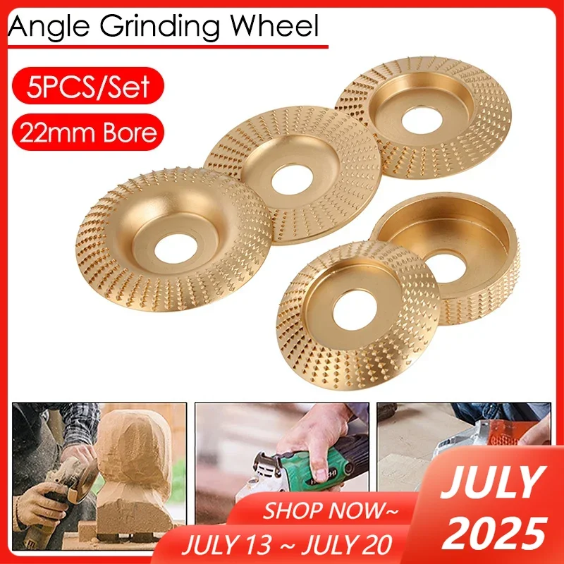 5PCS Angle Grinder Wood Sanding Discs Grinding Polishing Wheel Rotary Disc 22mm Bore Wood Carving Tool Cutting Abrasive Discs
5PCS Angle Grinder Wood Sanding Discs Grinding Polishing Wheel Rotary Disc 22mm Bore Wood Carving Tool Cutting Abrasive Discs