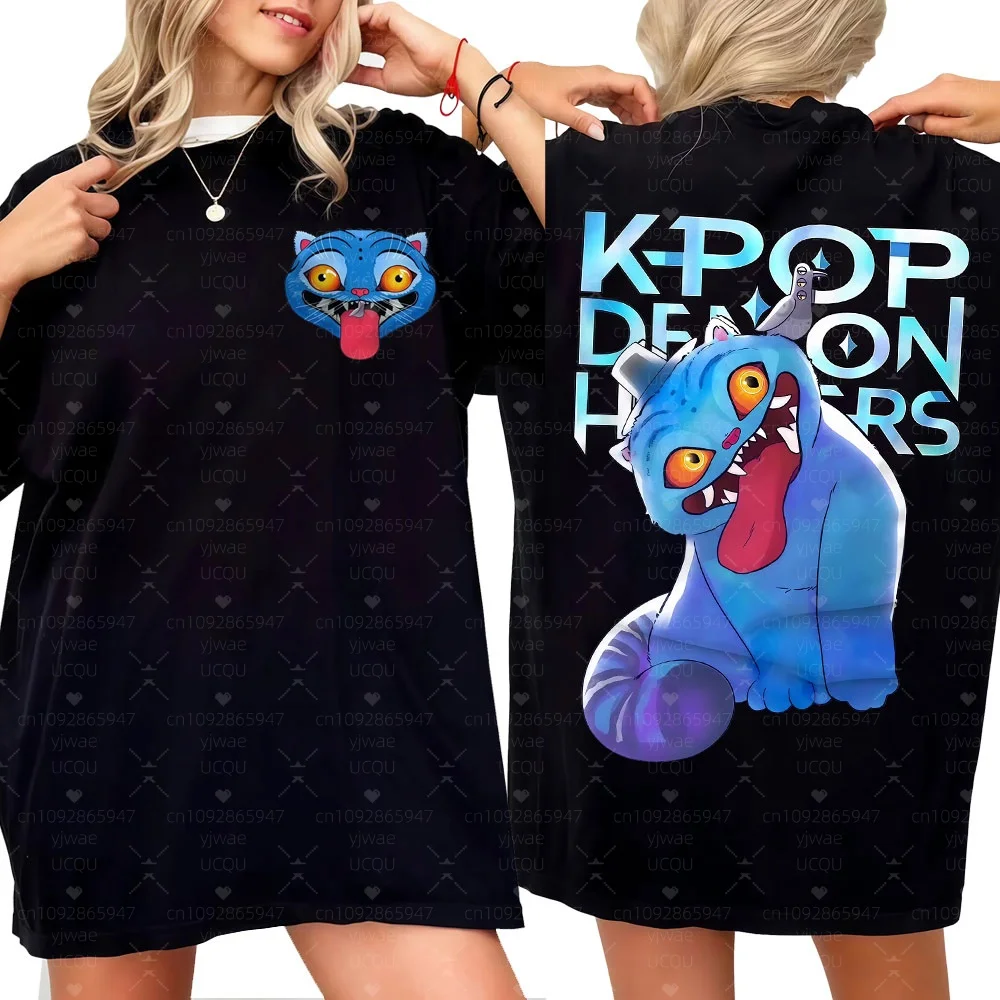 2025 Kpop Demon Hunter Cute Derpy The Tiger футболка для мужчин и женщин Harajuku хип-хоп фильм футболки модная хлопковая футболка Kawaii
2025 Kpop Demon Hunter Cute Derpy The Tiger футболка для мужчин и женщин Harajuku хип-хоп фильм футболки модная хлопковая футболка Kawaii