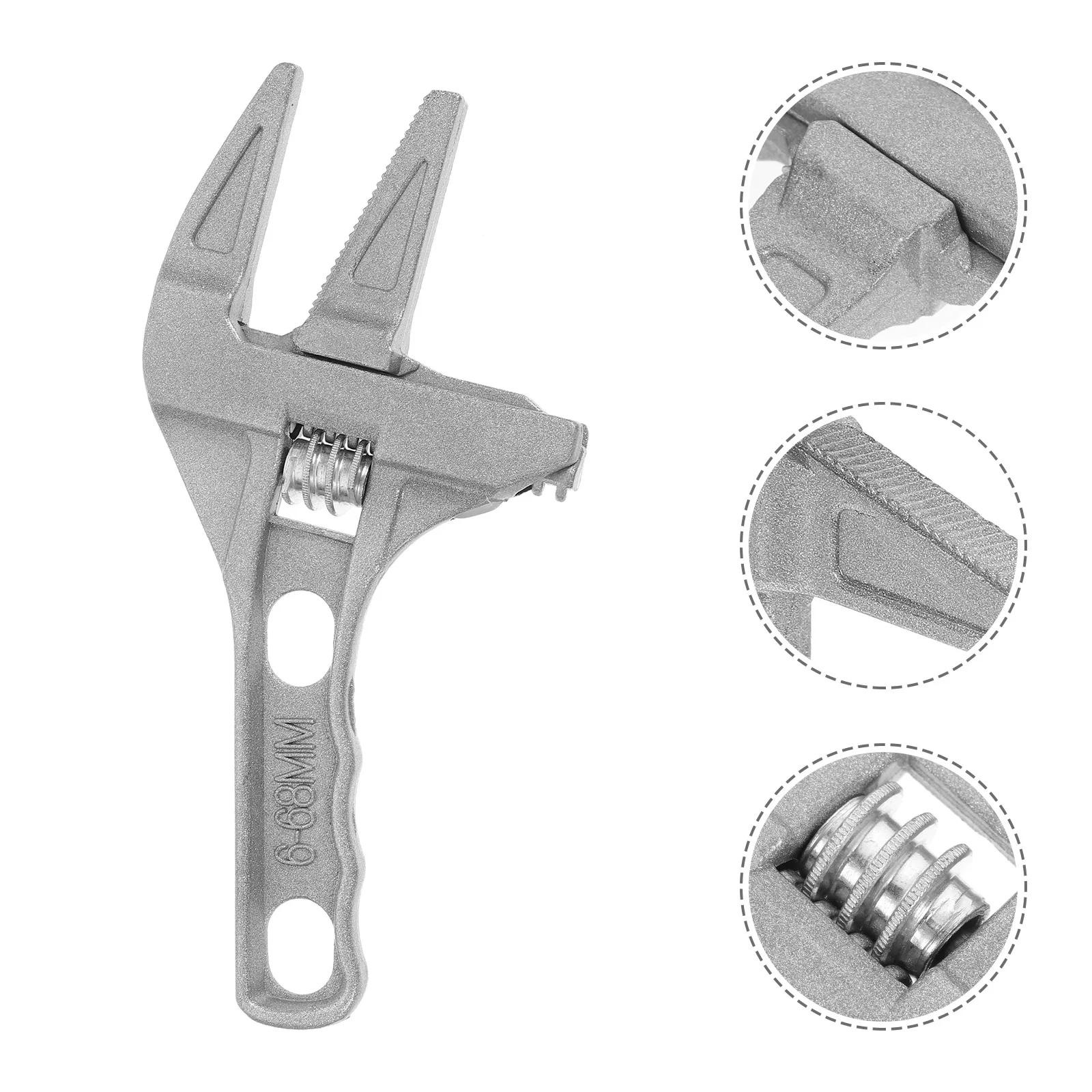 Adjustable Plumbing Wrench Durable Aluminum Wide Jaw Spanner Maintenance Tools Water Pipe Nuts Bolts Hardware Hand Tool
Adjustable Plumbing Wrench Durable Aluminum Wide Jaw Spanner Maintenance Tools Water Pipe Nuts Bolts Hardware Hand Tool