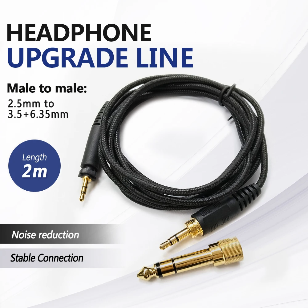 6.35mm to 2.5mm Replacement Nylon Braided Cable Extension Cord wire for shure SRH840 SRH940 SRH440 SRH750DJ SRH 840 940 440
6.35mm to 2.5mm Replacement Nylon Braided Cable Extension Cord wire for shure SRH840 SRH940 SRH440 SRH750DJ SRH 840 940 440