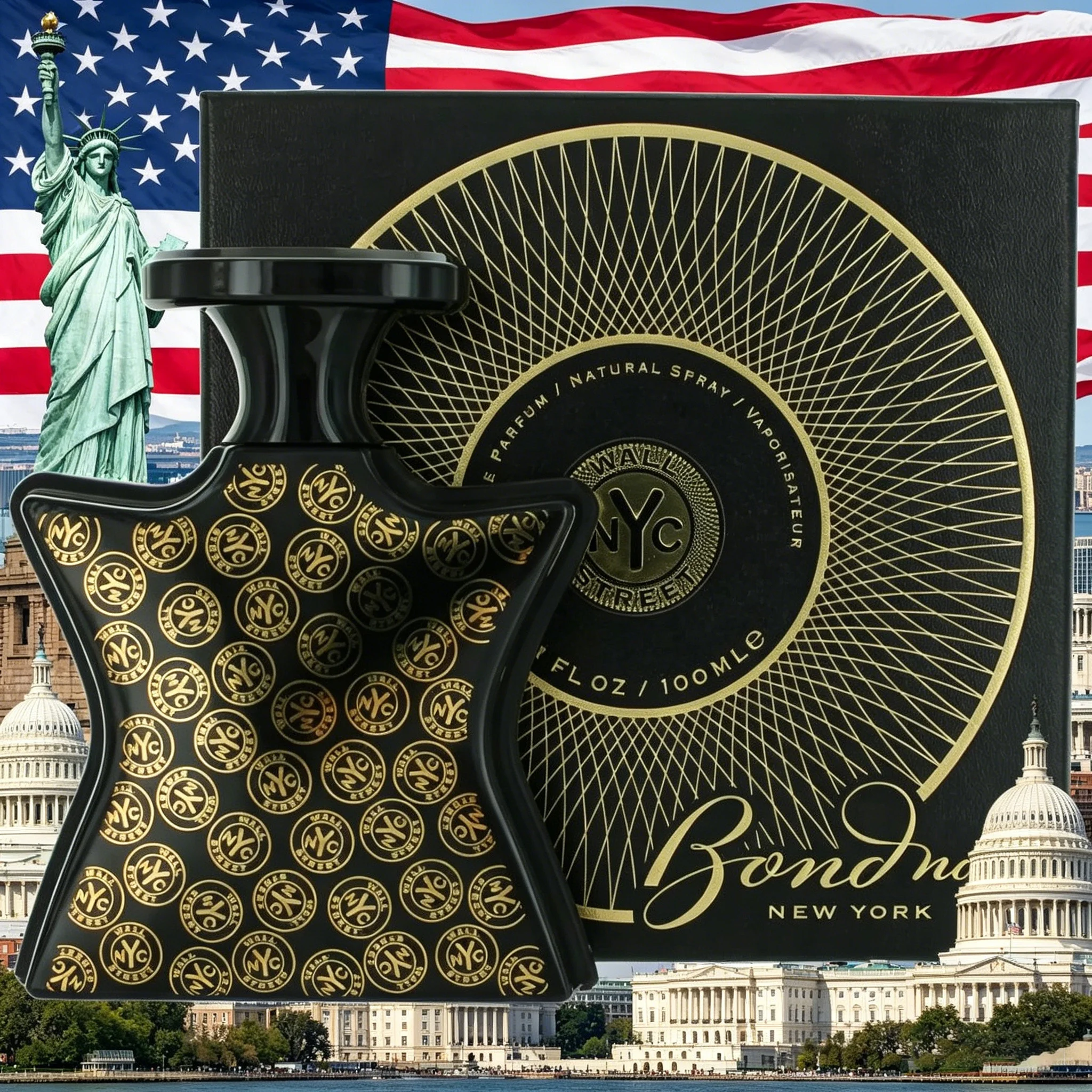 Bond No. 9 New York Wall Street Men's Eau De Parfum 1.7 Fl Oz Tropical Fruity Perfume Long Lasting Body Spray for Women Portable
Bond No. 9 New York Wall Street Men's Eau De Parfum 1.7 Fl Oz Tropical Fruity Perfume Long Lasting Body Spray for Women Portable