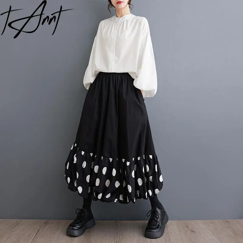 Tannt Women Skirt Fashion Mosaic Color Dot Long Skirts For Women Asymmetric Black High-waisted Women Skirts 2025 New
Tannt Women Skirt Fashion Mosaic Color Dot Long Skirts For Women Asymmetric Black High-waisted Women Skirts 2025 New