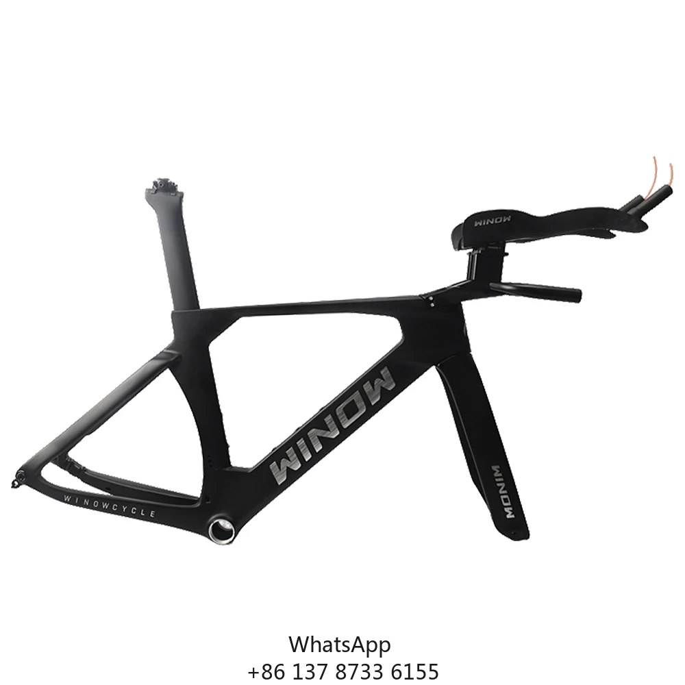 Newest Carbon Triathlon Bike Frame With T47 Bottom Bracket Black Paint Tt Frameset Professional Limit Competition
Newest Carbon Triathlon Bike Frame With T47 Bottom Bracket Black Paint Tt Frameset Professional Limit Competition