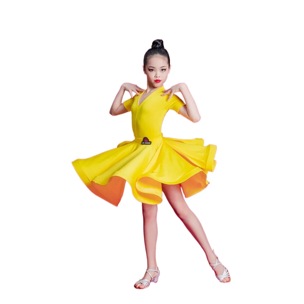 Ballroom Dance Skirt Latin Dance Dress Children Clothing Practice Uniform Cha Cha Kids Clothes Performance Costume Wear Stage
Ballroom Dance Skirt Latin Dance Dress Children Clothing Practice Uniform Cha Cha Kids Clothes Performance Costume Wear Stage
