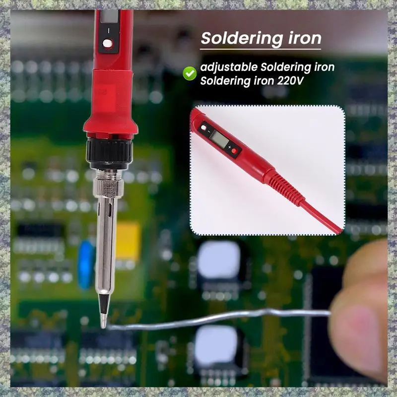WON 220V 80W Lcd Electric Soldering Iron 908S Adjustable Temperature Solder Iron With Quality Soldering Iron Tips And Kits Eu Pl
WON 220V 80W Lcd Electric Soldering Iron 908S Adjustable Temperature Solder Iron With Quality Soldering Iron Tips And Kits Eu Pl