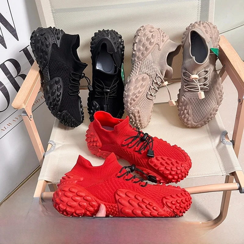 Men's Casual Outdoor Shoes Breathable Fly Knit One-Piece Eight-Arm Wave Bottom Spring Summer Fashionable Low-Top Rubber Sole
Men's Casual Outdoor Shoes Breathable Fly Knit One-Piece Eight-Arm Wave Bottom Spring Summer Fashionable Low-Top Rubber Sole