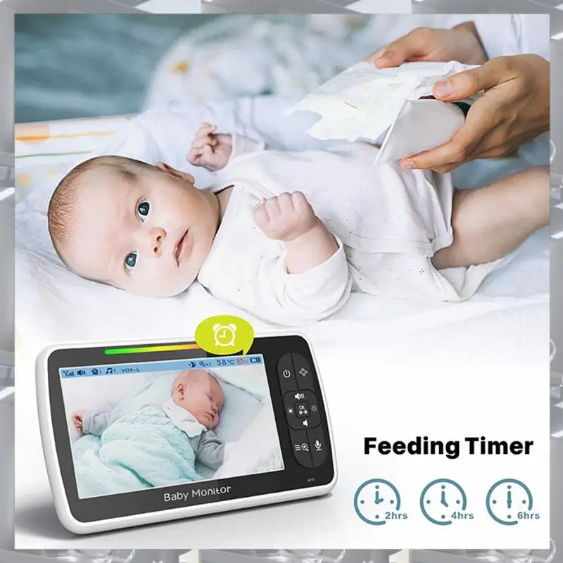 Hot Selling-5 Inch HD Baby Monitor, Video Baby Monitor, Remote Pan Tilt Zoom Wide Viewing Angle, Baby Camera Security Camera,5 I
Hot Selling-5 Inch HD Baby Monitor, Video Baby Monitor, Remote Pan Tilt Zoom Wide Viewing Angle, Baby Camera Security Camera,5 I