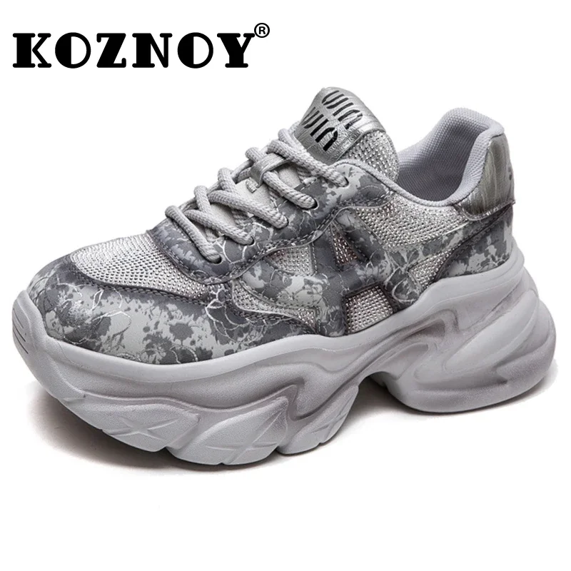Koznoy 5.5cm 2025 Microfiber Leather Comfy Summer Fashion Platform Wedge Bling Ankle Boots Chunky Sneaker Women Vulcanize Shoes
Koznoy 5.5cm 2025 Microfiber Leather Comfy Summer Fashion Platform Wedge Bling Ankle Boots Chunky Sneaker Women Vulcanize Shoes
