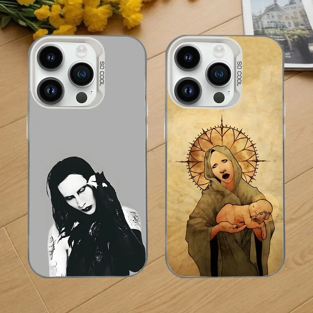 Singer M-Marilyn M-Manson Phone Case For iPhone 16,15,14,13,12,11,Mini,Pro,SE,MAX White Matte Shockproof Cover
Singer M-Marilyn M-Manson Phone Case For iPhone 16,15,14,13,12,11,Mini,Pro,SE,MAX White Matte Shockproof Cover
