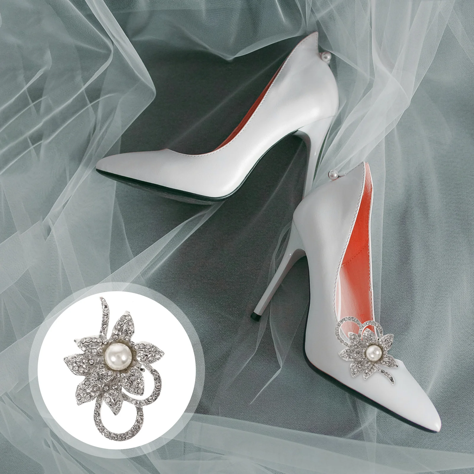 Shoe Clips for Women Heels Wedding Decor Artificial Pearl Buckles Rhinestone Flowers Women's
Shoe Clips for Women Heels Wedding Decor Artificial Pearl Buckles Rhinestone Flowers Women's