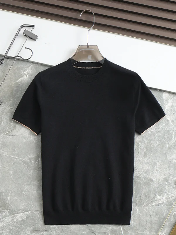 Модный мужской трикотажный джемпер с коротким рукавом, приталенный, повседневный, из смесовой шерсти, комфортный, дышащий, с круглым вырезом, зимний топ
Модный мужской трикотажный джемпер с коротким рукавом, приталенный, повседневный, из смесовой шерсти, комфортный, дышащий, с круглым вырезом, зимний топ