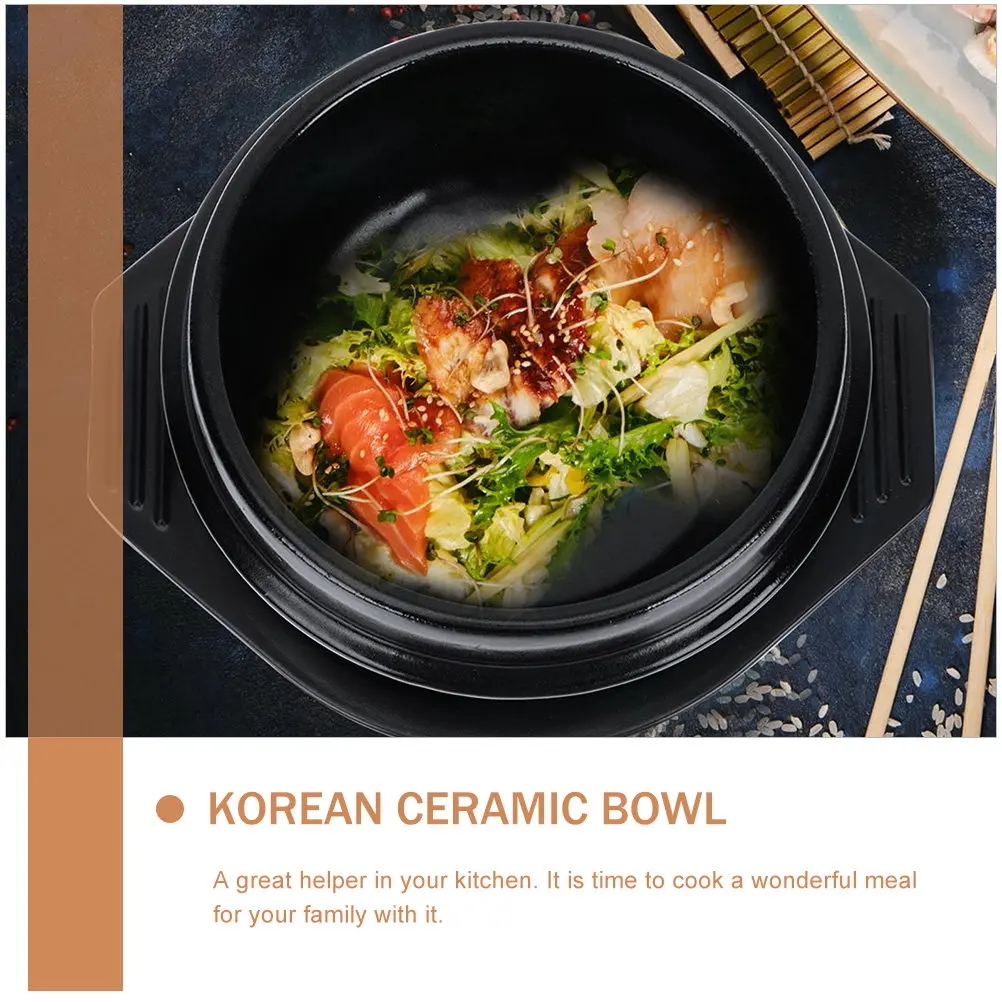 1Set Korean Ceramic Casserole Pot with Tray Base Tray Heat Insulation Kitchen Cooking Stew Pot Bibimbap Bowl Korean Ceramic Bowl
1Set Korean Ceramic Casserole Pot with Tray Base Tray Heat Insulation Kitchen Cooking Stew Pot Bibimbap Bowl Korean Ceramic Bowl