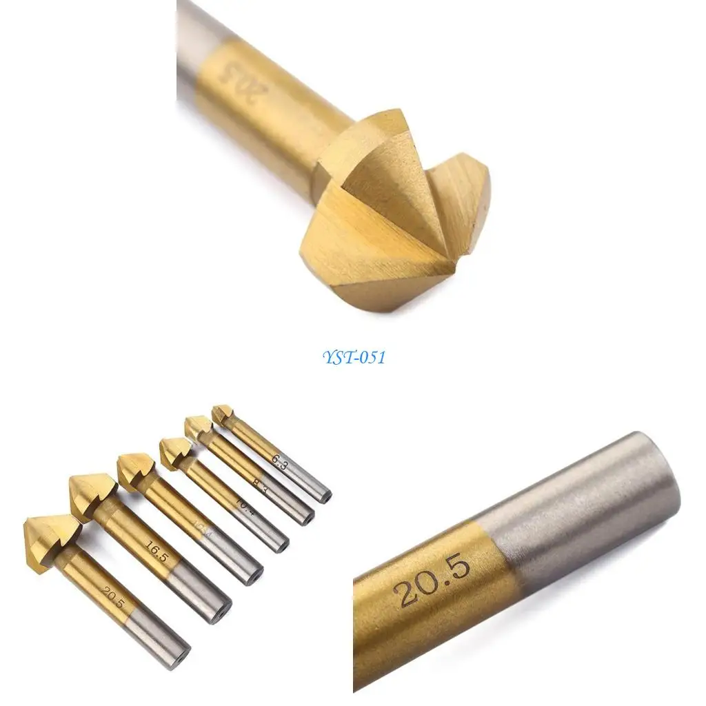 E15A 3 Flutes Chamfer Drill Bit Set 90 Degrees HSS Chamfering Countersink Drill Bit
E15A 3 Flutes Chamfer Drill Bit Set 90 Degrees HSS Chamfering Countersink Drill Bit