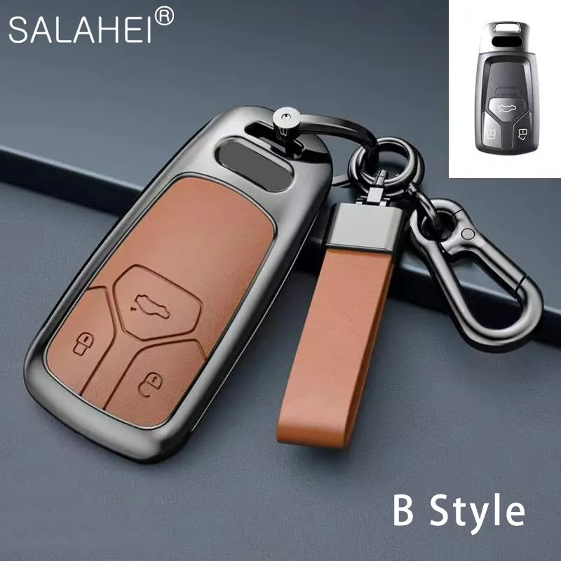 Zinc Alloy+Leather Car Key Cases Cover Shell For Audi A4 B9 A5 A6 8S 8W Q5 Q7 4M S4 S5 S7 TT TTS TFSI RS Keychain Accessories
Zinc Alloy+Leather Car Key Cases Cover Shell For Audi A4 B9 A5 A6 8S 8W Q5 Q7 4M S4 S5 S7 TT TTS TFSI RS Keychain Accessories