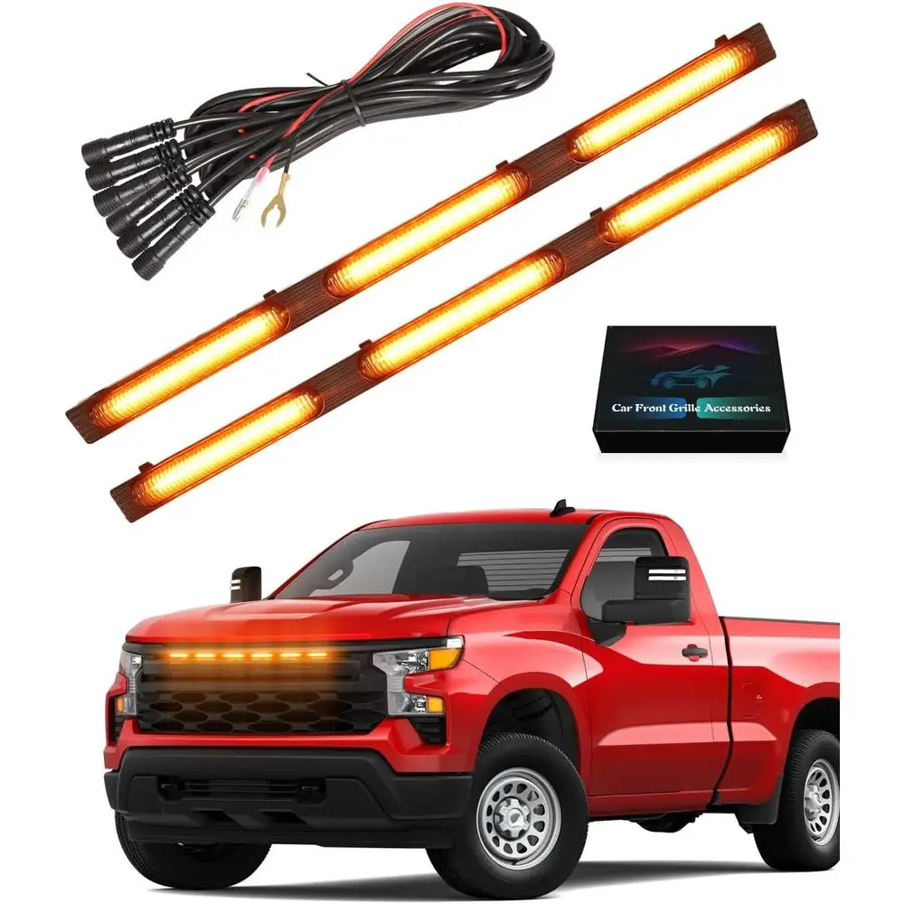 LED ront Bumper Grill Lights or 1500 2022-2024 2025 Raptor Marker Lights Bars it WT Custom OEM Grille Accories (Yellow)
LED ront Bumper Grill Lights or 1500 2022-2024 2025 Raptor Marker Lights Bars it WT Custom OEM Grille Accories (Yellow)