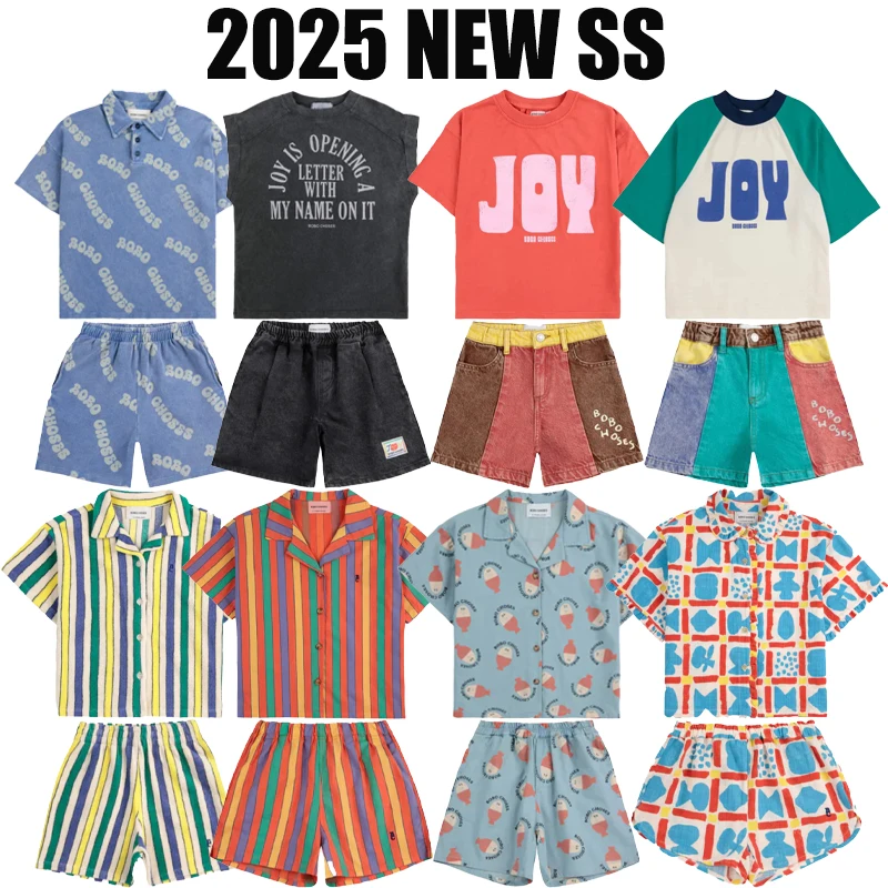 2025 New Spring Summer Children's Shirt and Shorts Set Boys Letter Printed Top Girl Color Blocked Denim Shorts Kids Casual Suit
2025 New Spring Summer Children's Shirt and Shorts Set Boys Letter Printed Top Girl Color Blocked Denim Shorts Kids Casual Suit