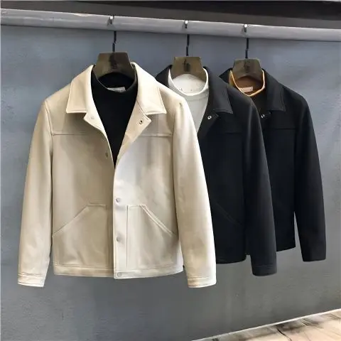 Autumn Male Jacket Coat Casual Hip Hop Baseball Jacket Fashion Turn Down Collar Streetwear Solid Color Jacket Men Chaqueta H69
Autumn Male Jacket Coat Casual Hip Hop Baseball Jacket Fashion Turn Down Collar Streetwear Solid Color Jacket Men Chaqueta H69