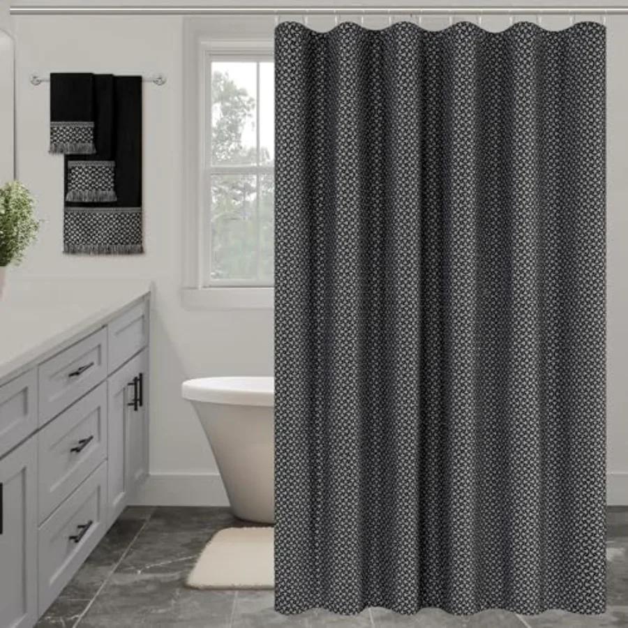Damask Fabric Shower Curtain Set, Geometric Bathroom Shower Curtain Sets with 12 Hooks, Waterproof Heavy Duty Bathroom Curtains
Damask Fabric Shower Curtain Set, Geometric Bathroom Shower Curtain Sets with 12 Hooks, Waterproof Heavy Duty Bathroom Curtains