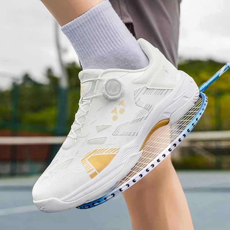 Badminton Shoes Men Training Sports Shoes Indoor and Ooutdoor Anti Slip Wear-resistant Mesh Breathable Table Tennis Tennis Shoes
Badminton Shoes Men Training Sports Shoes Indoor and Ooutdoor Anti Slip Wear-resistant Mesh Breathable Table Tennis Tennis Shoes