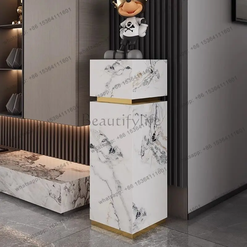 Living room floor-standing flower stand stone placement frame light luxury and high-end
Living room floor-standing flower stand stone placement frame light luxury and high-end