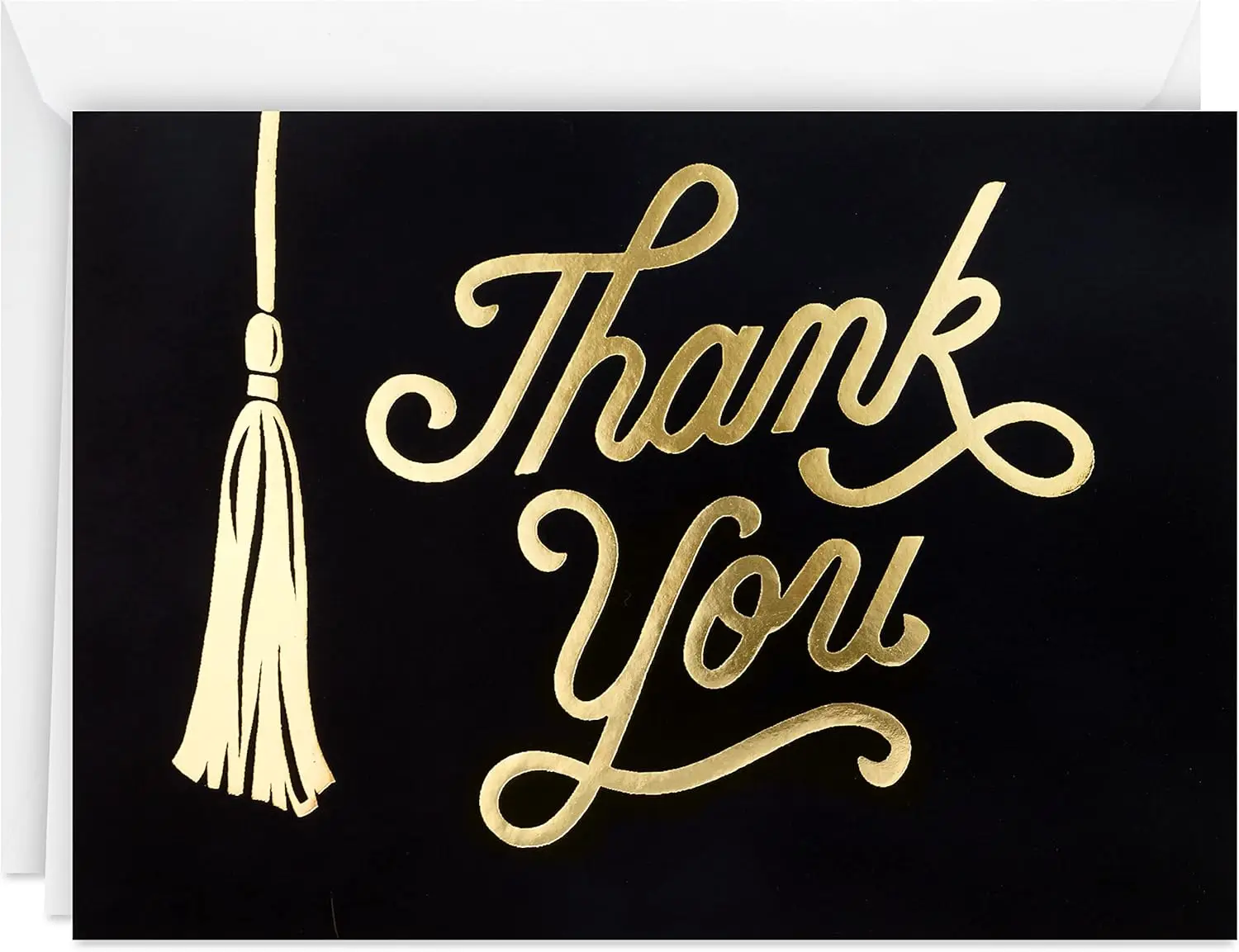 Graduation Thank You Cards Bulk, Black and Gold Tassel (40 Thank You Notes with Envelopes)
Graduation Thank You Cards Bulk, Black and Gold Tassel (40 Thank You Notes with Envelopes)
