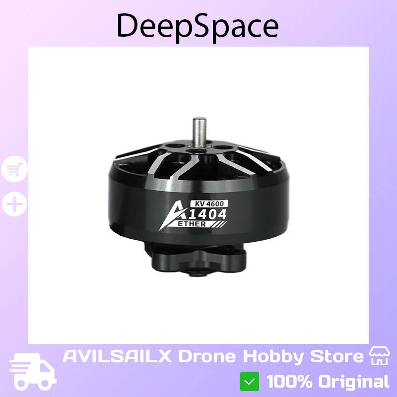 DeepSpace Aether 1404 3000KV 4600KV 4S Brushless Motor for 2.5-4 Inch Toothpick Racing Freestyle FPV Drone
DeepSpace Aether 1404 3000KV 4600KV 4S Brushless Motor for 2.5-4 Inch Toothpick Racing Freestyle FPV Drone