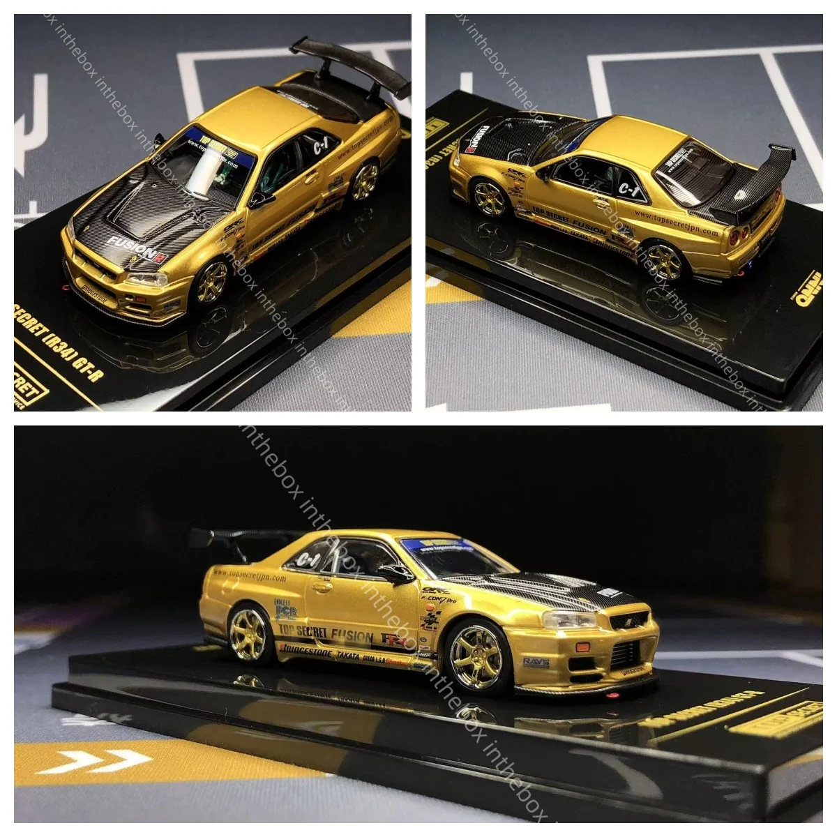 In theBox StoreINNO64 1:64 GT-R R34 GOLD "TOP SECRET" JDM Diecast Model Car Collection
In theBox StoreINNO64 1:64 GT-R R34 GOLD "TOP SECRET" JDM Diecast Model Car Collection
