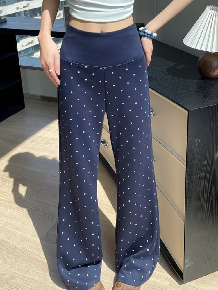 Dot print micro flared yoga pants women's summer new thin style American lazy low waist versatile casual sweatpants
Dot print micro flared yoga pants women's summer new thin style American lazy low waist versatile casual sweatpants