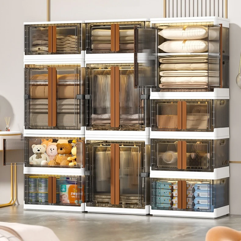 Folding Wardrobe Storage Cabinet Installation Free Movable Transparent Kids Clothing Organization Simple Foldable Closet Cabinet
Folding Wardrobe Storage Cabinet Installation Free Movable Transparent Kids Clothing Organization Simple Foldable Closet Cabinet