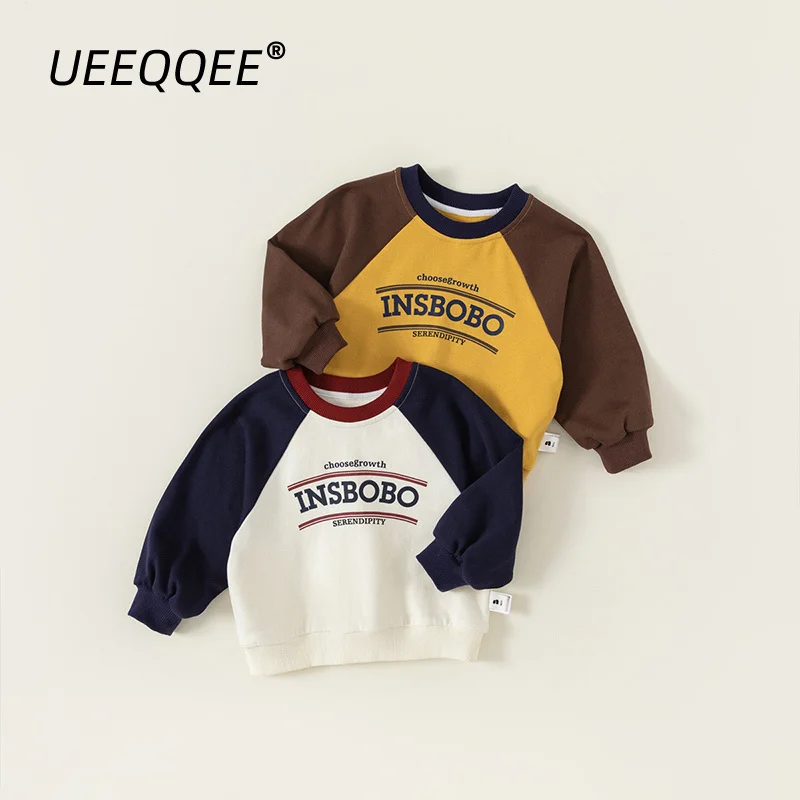 Cotton Patchwork Letter 2024 Spring Autumn New Children Sweatshirts Casual Boys Pullover Tops Toddler Wear Kids Clothes For 1-8Y
Cotton Patchwork Letter 2024 Spring Autumn New Children Sweatshirts Casual Boys Pullover Tops Toddler Wear Kids Clothes For 1-8Y
