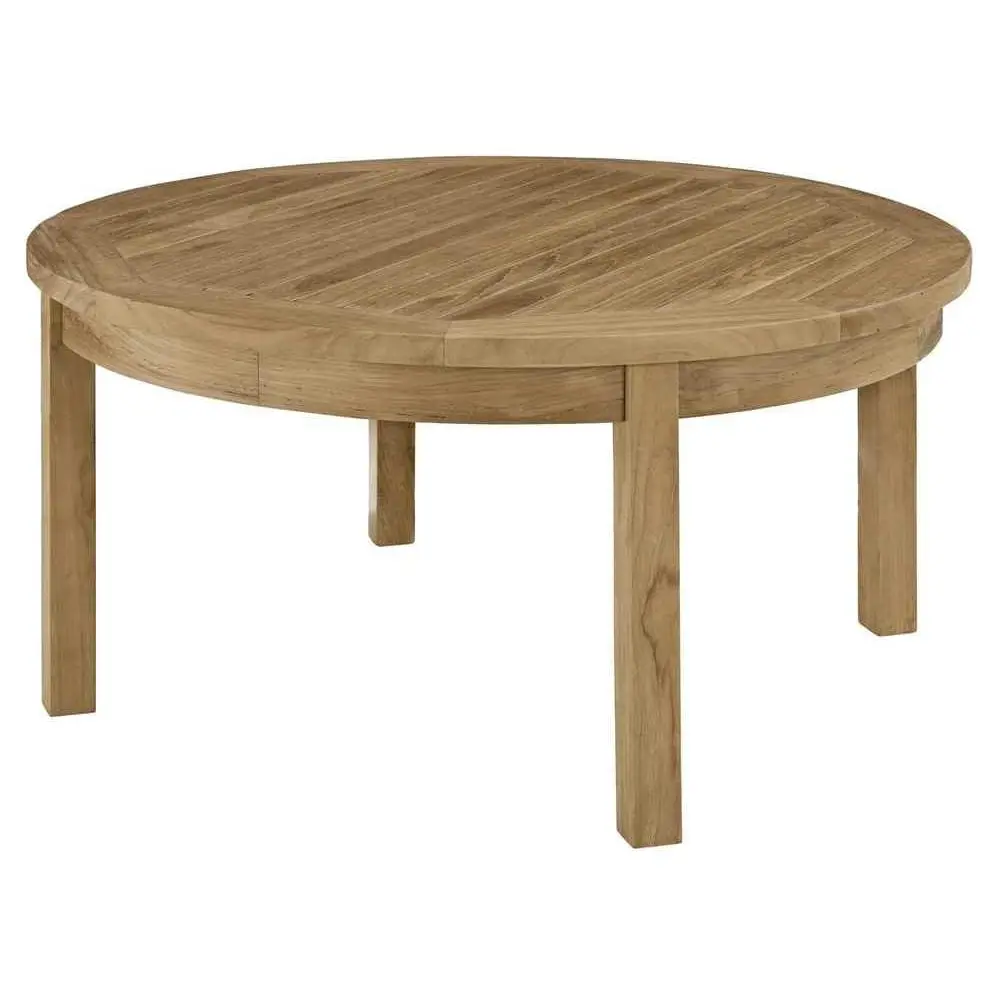 Marina Premium Grade A Teak Wood Outdoor Patio Round Coffee Table in Natural
Marina Premium Grade A Teak Wood Outdoor Patio Round Coffee Table in Natural