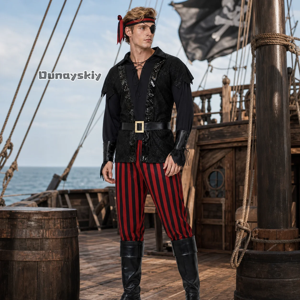 Medieval Pirate Costume Captain Costume from Pirates of the Caribbean Pirate Shirt Halloween Party Outfit Cosplay For Men
Medieval Pirate Costume Captain Costume from Pirates of the Caribbean Pirate Shirt Halloween Party Outfit Cosplay For Men