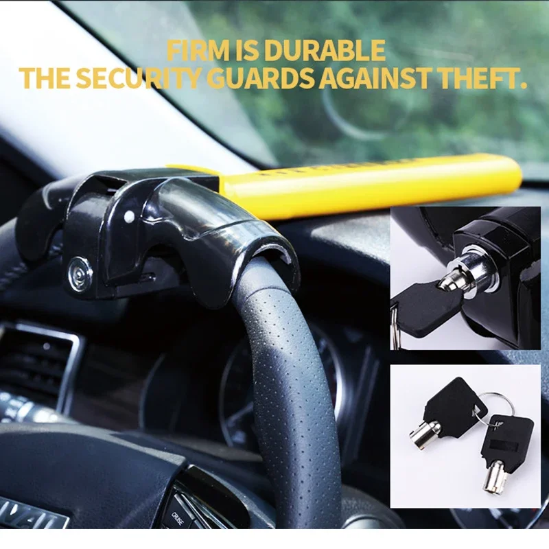 Car Steering Wheel Lock Heavy Duty Stainless Lock Universal Anti-theft Car/Van Security Rotary Enhance Automobile Security
Car Steering Wheel Lock Heavy Duty Stainless Lock Universal Anti-theft Car/Van Security Rotary Enhance Automobile Security