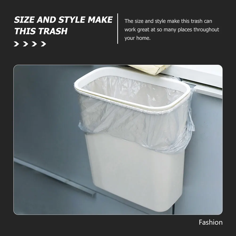 Hanging Trash Can Small White Plastic Kitchen Cabinet Desk Portable Bedroom Waste Paper Bucket Garbage Can Compost Bin
Hanging Trash Can Small White Plastic Kitchen Cabinet Desk Portable Bedroom Waste Paper Bucket Garbage Can Compost Bin