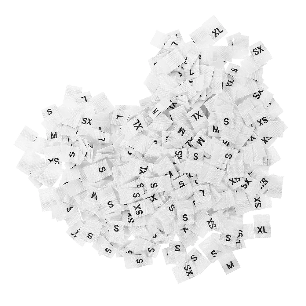250pcs Size Labels for Clothing Woven Polyester Tags Clear Patterns Easy Sew Lightweight Storage Organize
250pcs Size Labels for Clothing Woven Polyester Tags Clear Patterns Easy Sew Lightweight Storage Organize