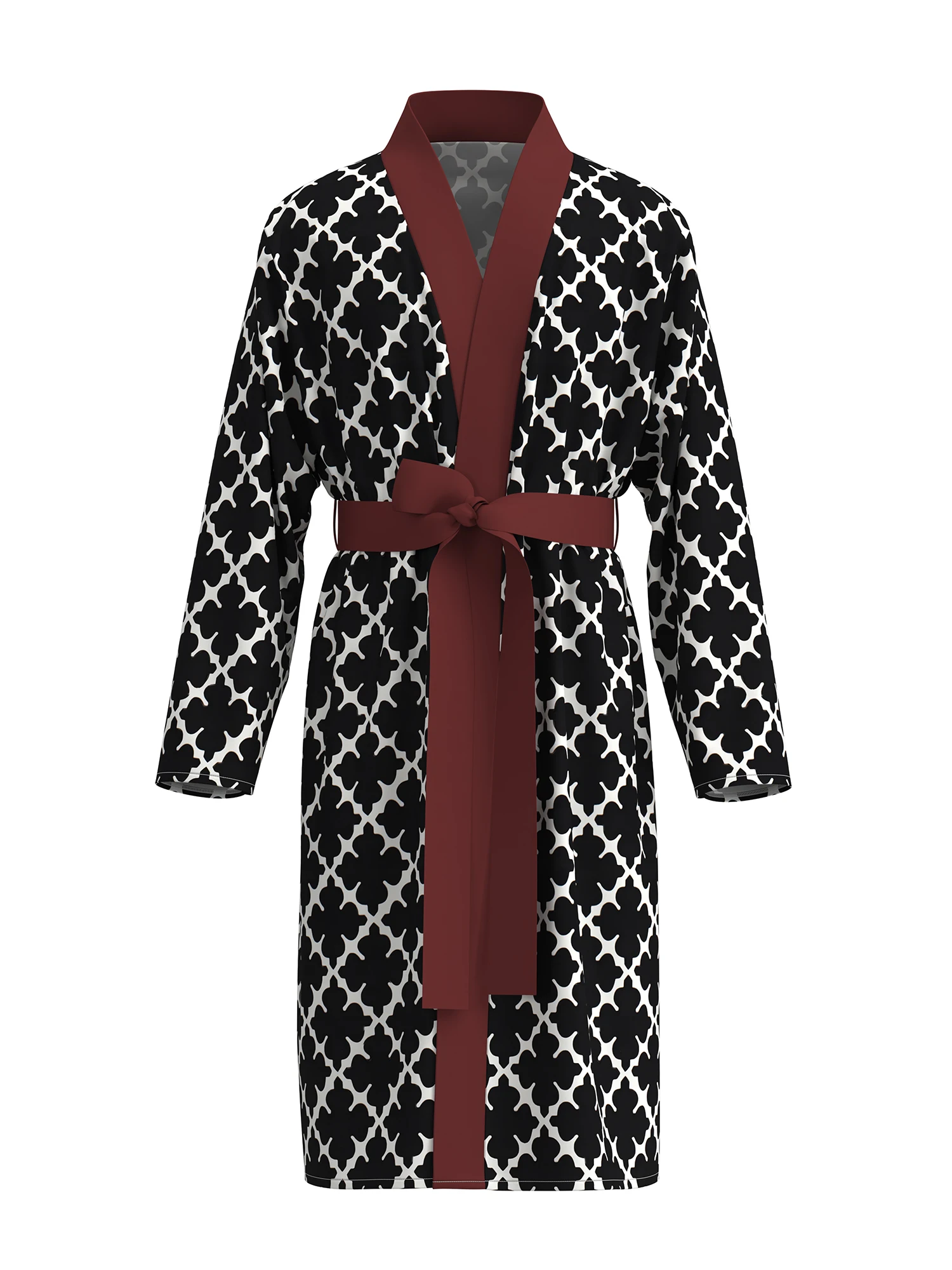 3D digital printing spade pattern comfortable skin-friendly nightgown men's long-sleeved thin bathrobe home fun
3D digital printing spade pattern comfortable skin-friendly nightgown men's long-sleeved thin bathrobe home fun