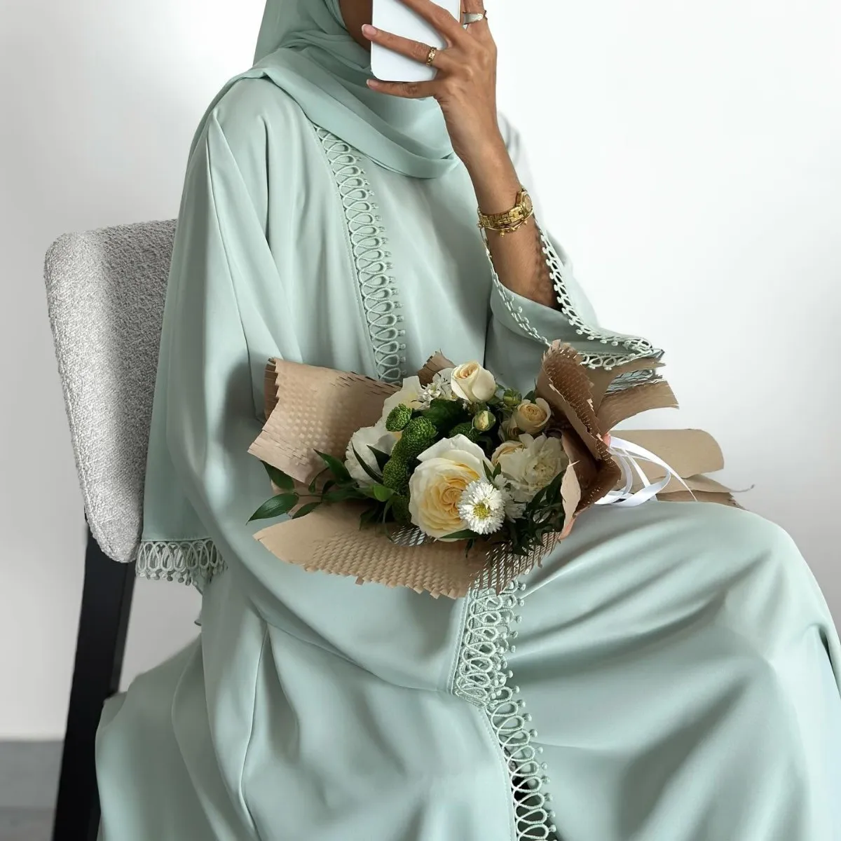 Dubai Open Kimono Abaya Inner Dress Two Piece Set Muslim Dress Jalabiya Women Kaftan Turkey Eid Ramadan Islam Clothing Outfit
Dubai Open Kimono Abaya Inner Dress Two Piece Set Muslim Dress Jalabiya Women Kaftan Turkey Eid Ramadan Islam Clothing Outfit