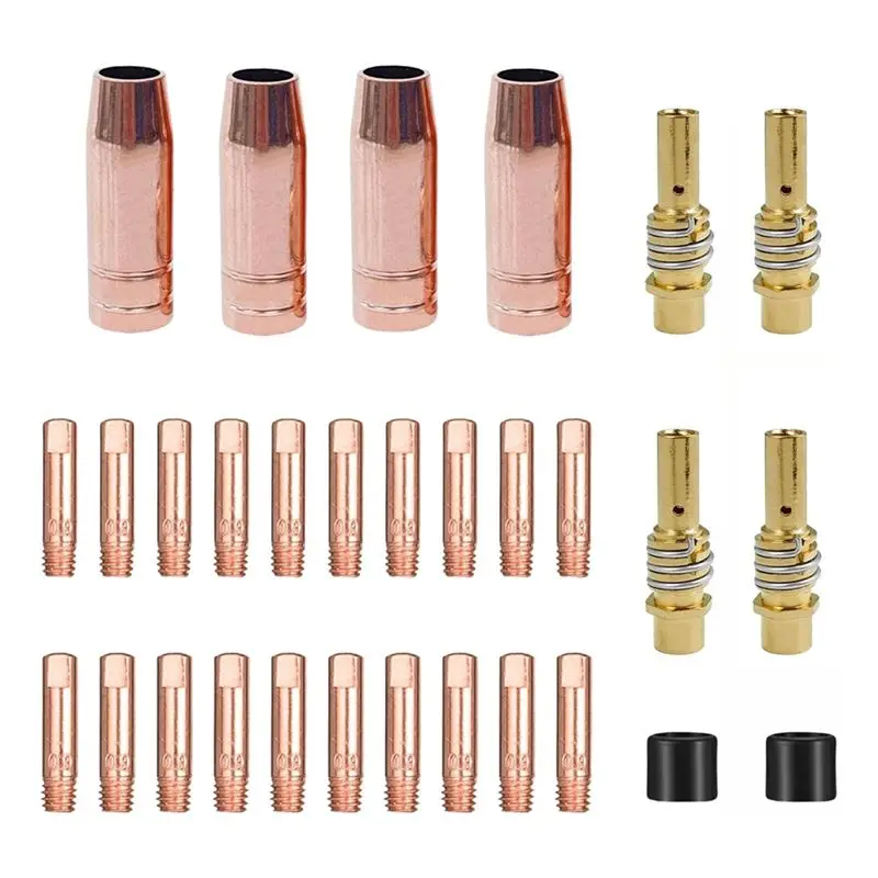 ABRN-Mig 30-Pack MB15 15AK Welding Accessory Kit, Welding Contact Tips 0.035Inch,Gas Nozzle/Contact Tip Holder
ABRN-Mig 30-Pack MB15 15AK Welding Accessory Kit, Welding Contact Tips 0.035Inch,Gas Nozzle/Contact Tip Holder