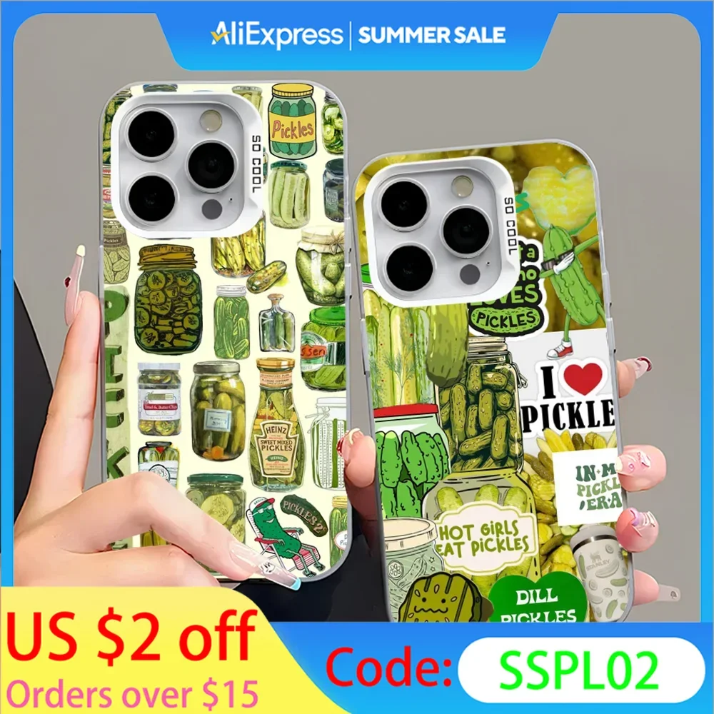 Pickles Canned Phone Case For iPhone 16,15,14,13,12,11,Pro,Max,Plus,Mini,XS,SE Anti Fall Gray Silver Matte Hard Bumper
Pickles Canned Phone Case For iPhone 16,15,14,13,12,11,Pro,Max,Plus,Mini,XS,SE Anti Fall Gray Silver Matte Hard Bumper