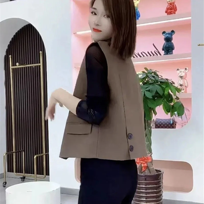 Design Sense Suit Vest Women's Waistcoat new 2026 Spring Autumn Clothing Korean Version Vest Jacket Sleeveless Suit Jacket Coat
Design Sense Suit Vest Women's Waistcoat new 2026 Spring Autumn Clothing Korean Version Vest Jacket Sleeveless Suit Jacket Coat