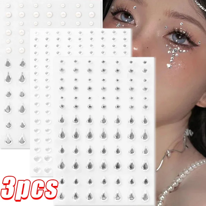 Diamond Eyes Stickers DIY Makeup Temporary Tattoo Self Adhesive Face Pearl Rhinestones Sticker Decals Teardrop Drill Jewelry Art
Diamond Eyes Stickers DIY Makeup Temporary Tattoo Self Adhesive Face Pearl Rhinestones Sticker Decals Teardrop Drill Jewelry Art