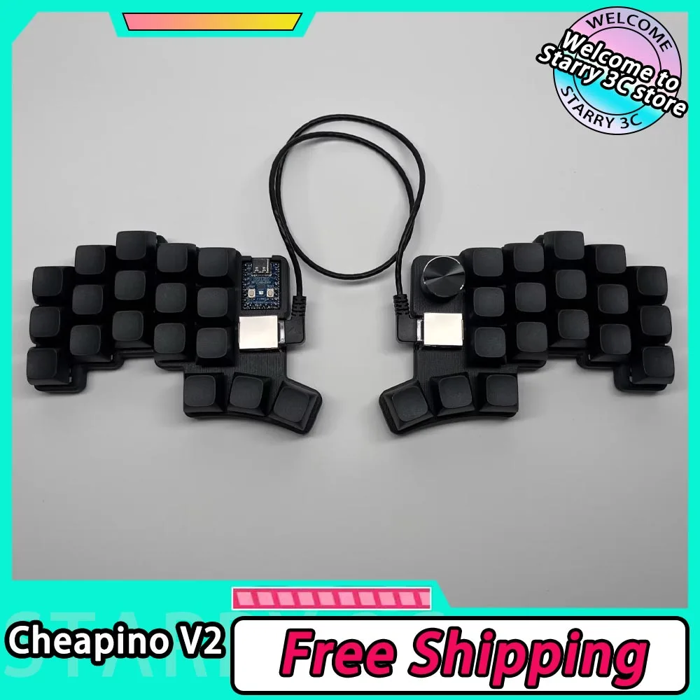 Cheapino V2 Split Keyboard MX Switches Wired QMK Firmware VIAL Hot Swap Ergonomics Split Mechanical Keyboard Kit PC Gamer Gifts
Cheapino V2 Split Keyboard MX Switches Wired QMK Firmware VIAL Hot Swap Ergonomics Split Mechanical Keyboard Kit PC Gamer Gifts