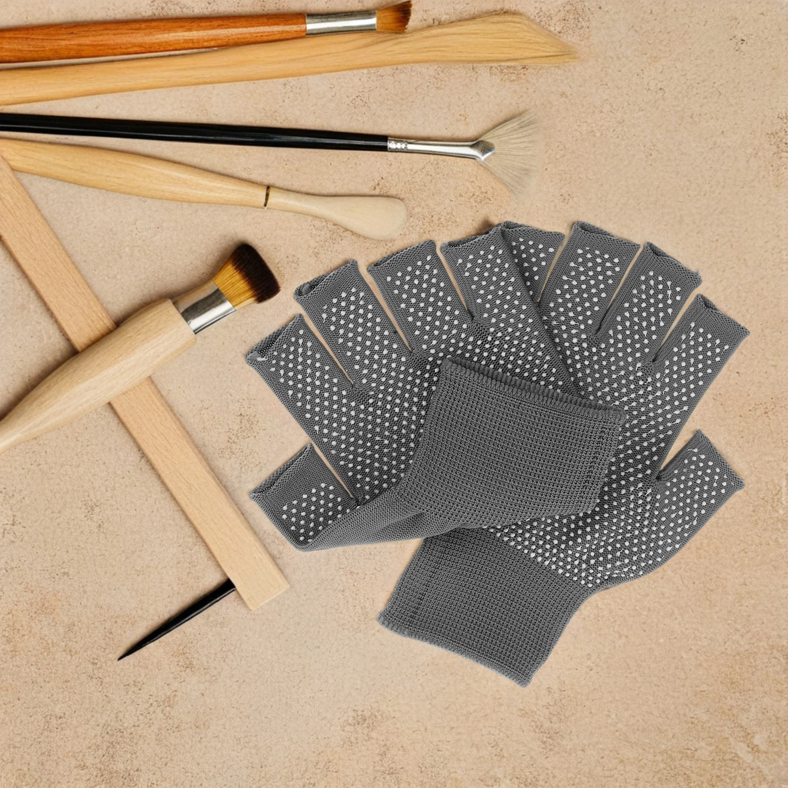 5Pairs Fingerless Work Gloves Non-Slip Palm Grip Breathable Material for Cold Weather Outdoor Indoor Tasks Winter Warm Gloves
5Pairs Fingerless Work Gloves Non-Slip Palm Grip Breathable Material for Cold Weather Outdoor Indoor Tasks Winter Warm Gloves