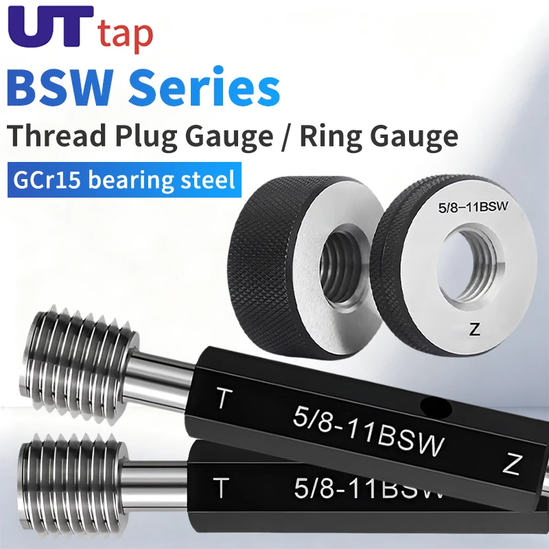 UT TAP 1PC/SET BSW Taper Pipe Thread Plug/Ring Gauge Measure Tool BSW 5/32~7/8 BSW1''-- 1''1/8~1''7/8 BSW 2''-- High Quality
UT TAP 1PC/SET BSW Taper Pipe Thread Plug/Ring Gauge Measure Tool BSW 5/32~7/8 BSW1''-- 1''1/8~1''7/8 BSW 2''-- High Quality