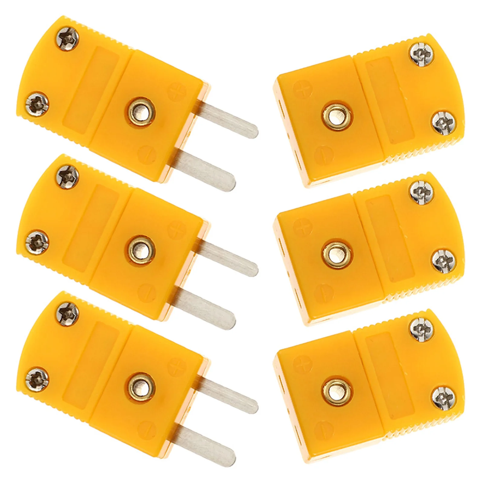 6pcs K Type Thermocouple Plug Connector ABS Material Male Female Adapter Cable Joint Compatible Instrument Panel
6pcs K Type Thermocouple Plug Connector ABS Material Male Female Adapter Cable Joint Compatible Instrument Panel